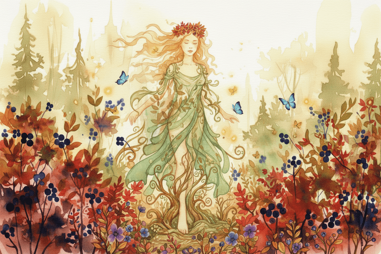 The Legend of Aronia - A woman transformed into healing berries